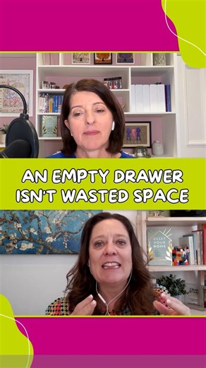 An empty drawer isn't wasted space