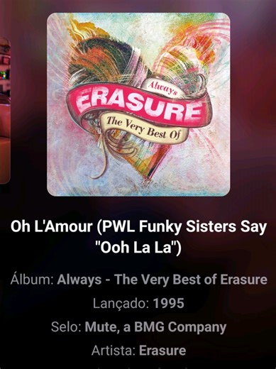 🎼 Erasure * 🎙️Oh L'Amour * #erasure #ohlamour #cofee_songs #legendadamusica #traducaodemusica