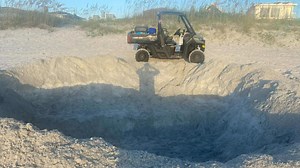 Holes dug on Jacksonville's beaches pose threat to sea turtle hatchlings