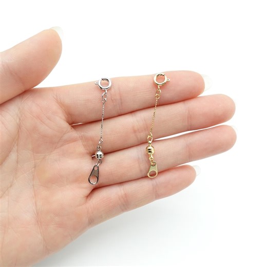 Nickel Free Magnetic Clasp Extender, Easy On Jewelry Converter, 5cm Necklace Extension, Snap Clasp for Bracelet and Necklace Upgrade