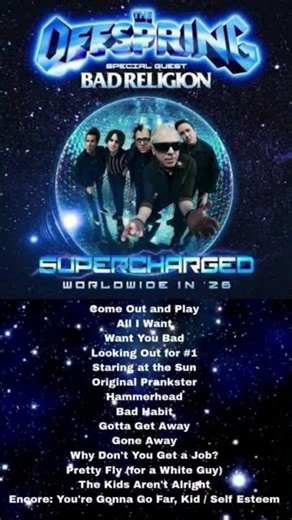 ‪@offspring‬ #concert #setlist #2026 #viral