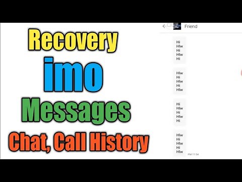 Imo deleted Messages recovery || Recover imo deleted chat history