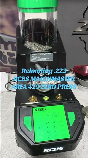 Reloading .223 using my RCBS match scale and the Area 419 Zero press #area419 #reloading#shooting