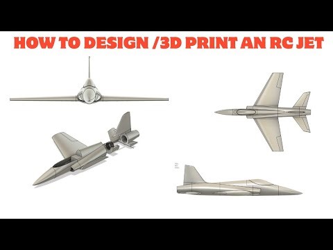 Design Your First 3D printed RC Jet in Fusion 360: A Step-by-Step CAD Guide
