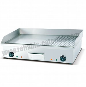 [Hot Item] Fast Food Restaurant Commercial Kitchen Griddle Tabletop Flat Steak Hamburger Grill Equipment