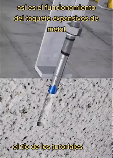 Cómo instalar taquetes expansivos de metal