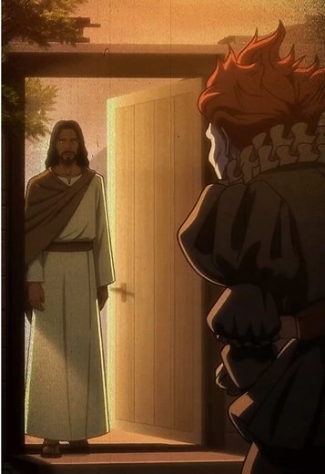 Jesus Encounters Pennywise in Anime Adventure