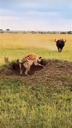 Hyena's Worst Nightmare! Ambushed by Python and Rammed by Buffalo! 🐍🦬