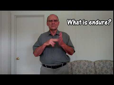 How to sign "endure" in American Sign Language?
