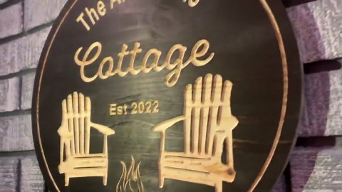 Personalized Wooden Cottage Retreat Sign | Custom Cabin Decor | Rustic Lake House Wall Art | Cottage Name Sign | Cabin Gift - Etsy