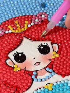 ภาพวาดเพชร diamond painting DIYภาพติดเพชรพร้อมกรอบรูป ขนาด 20*20cm จิตรกรรม สำหรับเด็ก ของเล่นเด็ก | Lazada.co.th