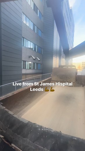 Live at St James Hospital Leeds for a major customer 💪 | KD grab hire