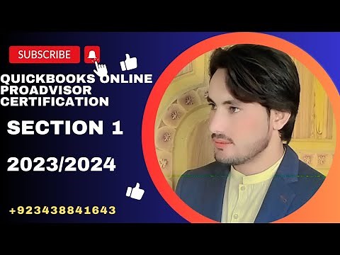 QuickBooks online proadvisor certification(Exam) Section 1 (2023 and 2024)