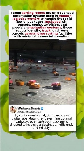 Parcel Sorting Robots in Action 🤖📦 | Future of Logistics