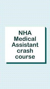 NHA Medical Assistant Crash Course: Pass Your Exam in 2026 #medicalaspirants #examprep