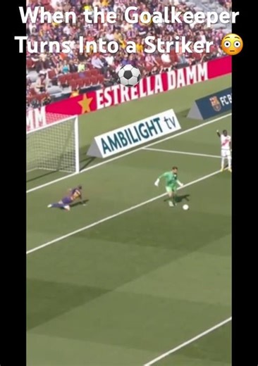 When the Goalkeeper Turns Into a Striker 😳⚽ #shorts