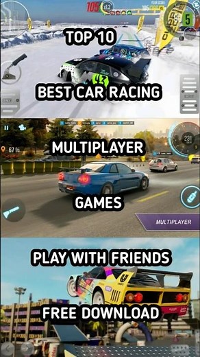 TOP 10 BEST CAR RACING GAME MULTIPLAYER ll Play With Friends 🔥 #car #racing #games