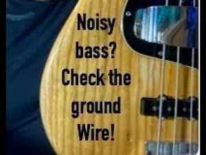 Noisy Jazz Bass- Ground Wire Repair