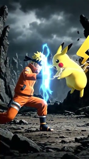 NARUTO VS PIKACHU: FULL FIGHT! 🔥⚡️ You Won't Believe The Ending 😱 #ytdayibenionecikarnolur