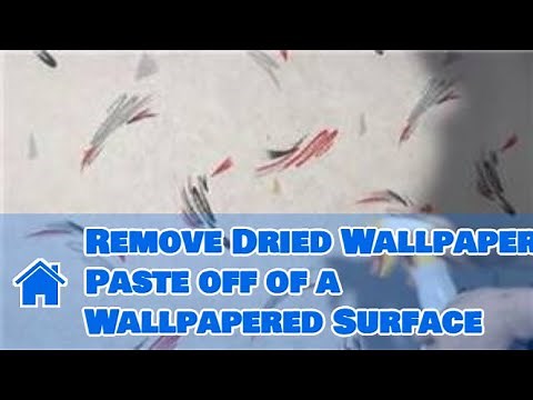 Wallpaper : How to Remove Dried Wallpaper Paste off of a Wallpapered Surface