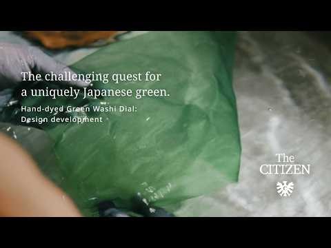 The CITIZEN: Hand to Hand Story 08 – Hand-dyed Green Washi Dial: Design development