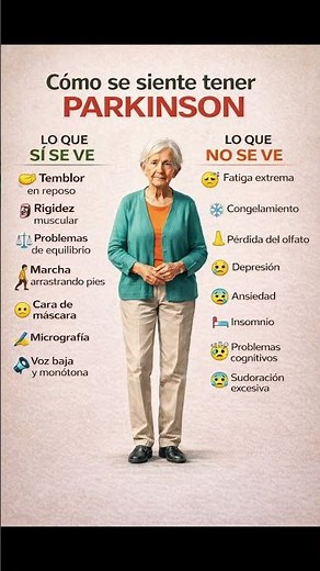La cara oculta del Parkinson #parkinson #salud #realidad