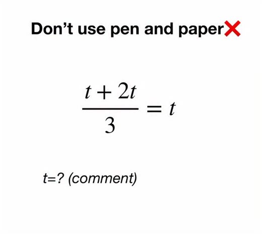 Curious Mathematics on Instagram: "Most people get this wrong 😶 Solve it mentally ⏱️ Answer in comments 👇 Follow @curiousmathematics if this was easy 🧠 #mentalmath #mathchallenge #brainteaser #quickmath #curiousmathematics"