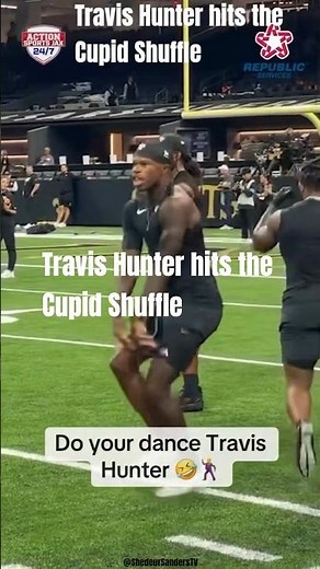 Travis Hunter hits the Cupid Shuffle