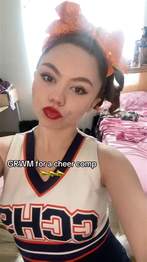 My last winter comp this semester ✌️ #youtubeshorts #grwm #cheer #viral #routine #makeup