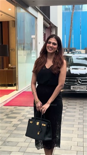 The Real South Beauty in Mumbai! ✨ Malavika Mohanan snapped making heads turn at T-Series today