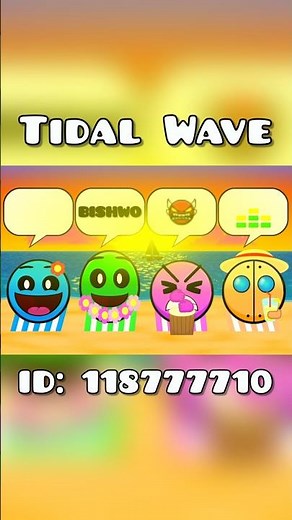 Faces sing and play Tidal Wave!! 😆 | Geometry Dash | #geometrydash #gd