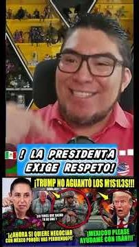 !TRUMP NO LA AGUANTO! La Presidenta lo Pone en su Lugar y Defende a Nuestros Hermanos Migrantes #4t