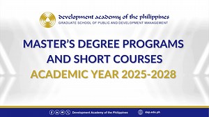 The DAP Graduate School of Public and Development Management is pleased to announce its short courses and degree program offerings for health sector practitioners through its Health Governance and Social Protection Cluster (HGSPC) for the Academic Years 2025-2028. Scan the QR codes for more details about the degree programs and short courses. Enlist now and experience a transformative learning journey as health public managers! | Development Academy of the Philippines