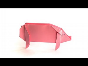 How to make a paper pig - Origami Pig