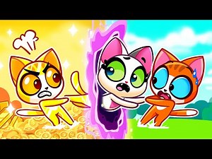 Let's Rescue Lucy From Golden World! Magic Adventures with Cute Kitties | Purr-Purr Stories for Kids