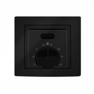 [Hot Item] Black Manual Mechanical Room Thermostat 16A Temperature Controller for Underfloor Heating System