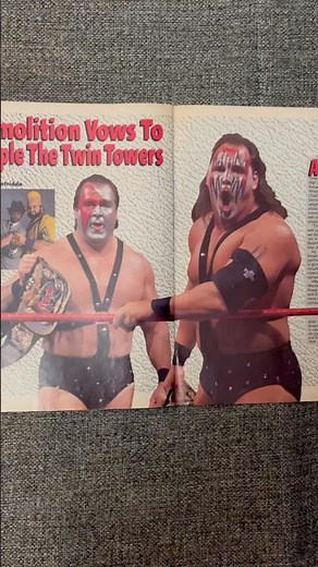 Vintage WWF Magazine Wrestling Superstars Demolition Ax Smash WWF WWE #wwe #prowrestling