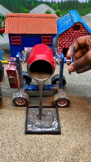 DIY Mini Hand Pump Installation Cement Mixer Machine | diy tractor video #youtubeshorts #ytshorts