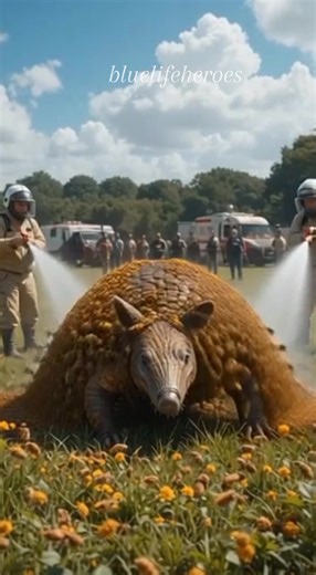 Wildlife Heroes in Action | Brave Team Helping Armadillo Covered in Millions of Bees | Emotional Rescue Moment” #viralreel #rescueanimals #bluelifeheroes #animals #wildlife #rescue #animal | Bluelifeheroes