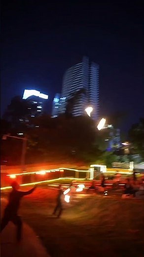 Fire performers showcase impressive skills in Guangxi, China