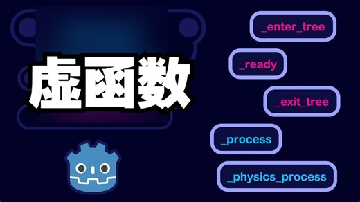 Godot中的虚函数【中文配音】Godot教程 #godot开发 #godot游戏 #godot学习 #游戏开发 #游戏教程 #游戏引擎_哔哩哔哩_bilibili