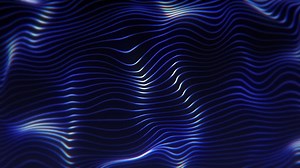 Download Gently flowing shiny blue wavy lines. Full HD and looping abstract wave pattern background animation. for free
