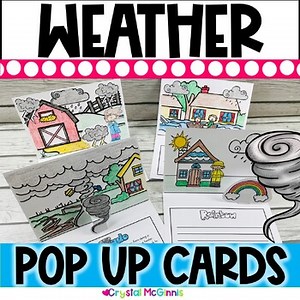 10 Weather Pop-Up Cards | Weather Activity | Weather Craft | Reading or Writing