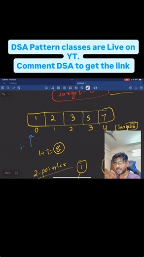Pratyush Narain on Instagram: "Dsa pattern classes for placements and coding"