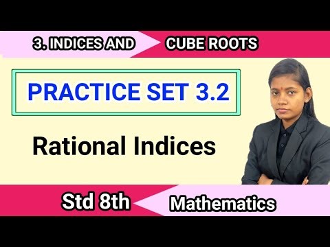 8th class maths practice set 3.2 | lesson 3 rational indices all question