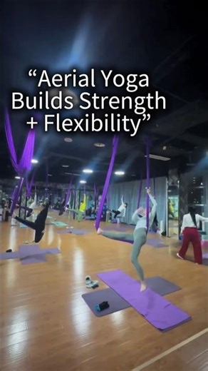 Impossible Aerial Yoga Move 😳 #yogaflow