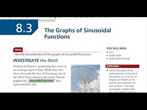 FM 30 8.3 Graphs of Sinusoidal Functions