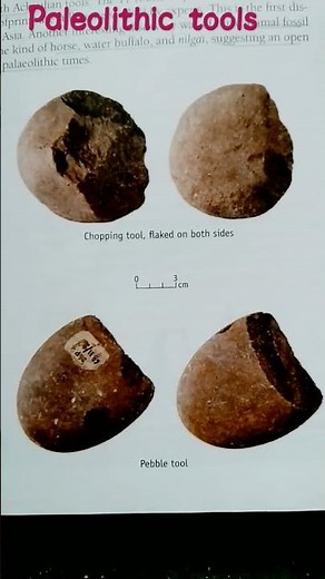 Paleolithic tools. old stone age tools. ancient Indian History