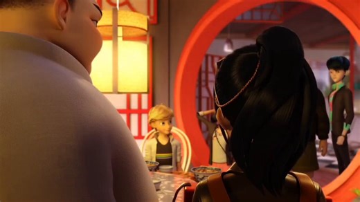 I’ll probably be hated for my opinion, but still… People saw racism here, saying that a white guy is teaching a chinese girl chinese. But why? Don’t forget that Marinette went to Shanghai not for her family, but for Adrien. Yes, maybe it was wrong that she lied to her family ⤵️