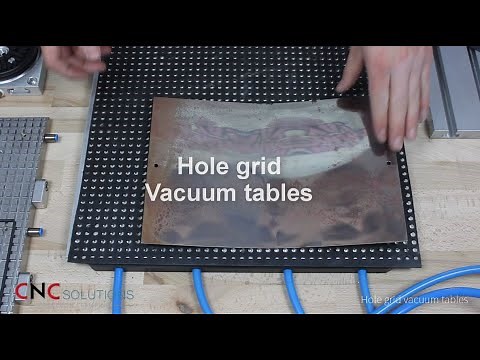 Hole grid vacuum table tutorial & demo